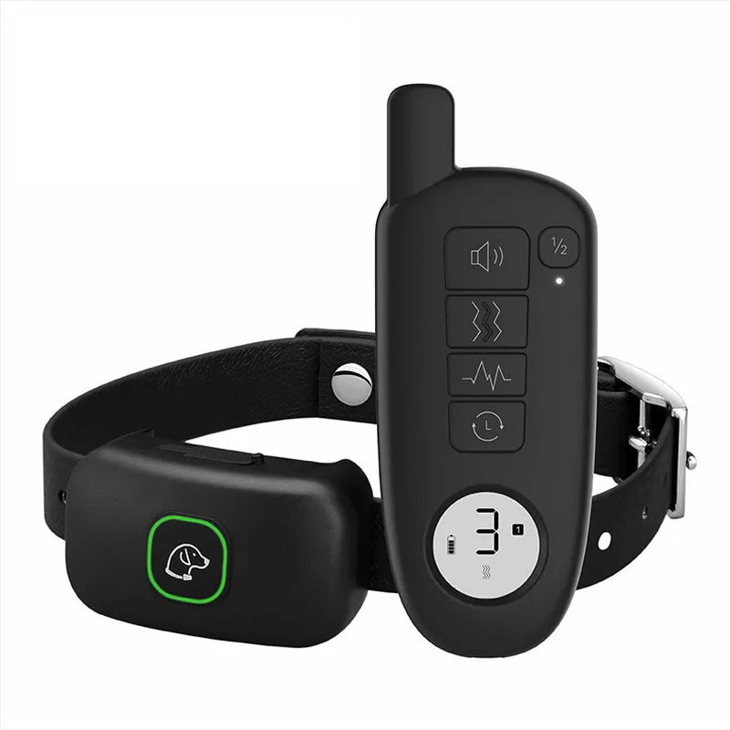 1000FT Pet Dog Training Collar IP67 Waterproof Rechargeable Electric Remote Shock Vibration Sound Bark Stop Collar Drop Shipping