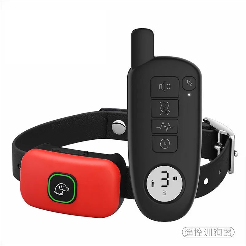 1000FT Pet Dog Training Collar IP67 Waterproof Rechargeable Electric Remote Shock Vibration Sound Bark Stop Collar Drop Shipping