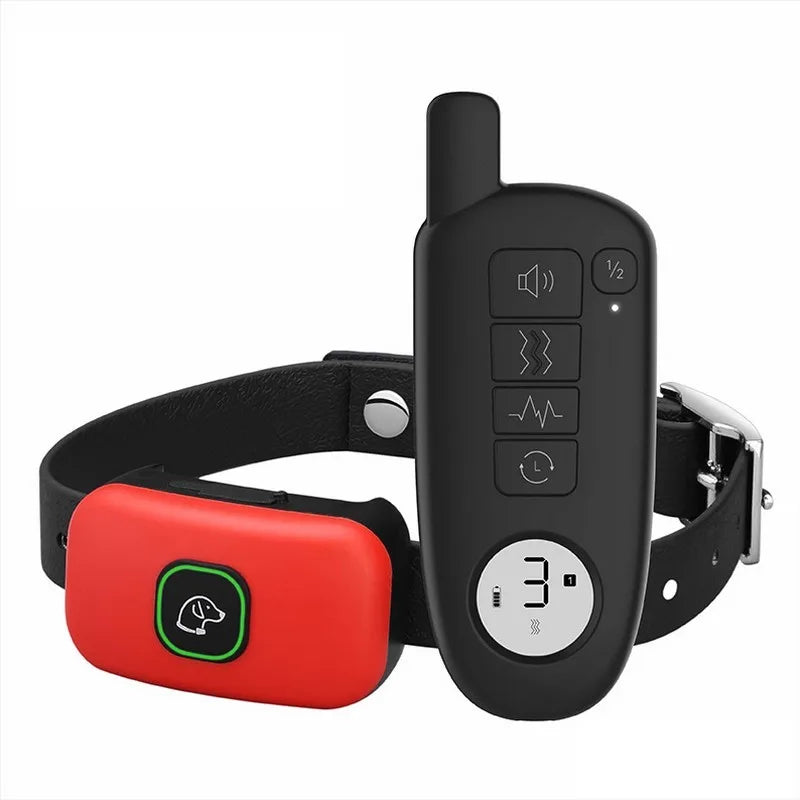 1000FT Pet Dog Training Collar IP67 Waterproof Rechargeable Electric Remote Shock Vibration Sound Bark Stop Collar Drop Shipping